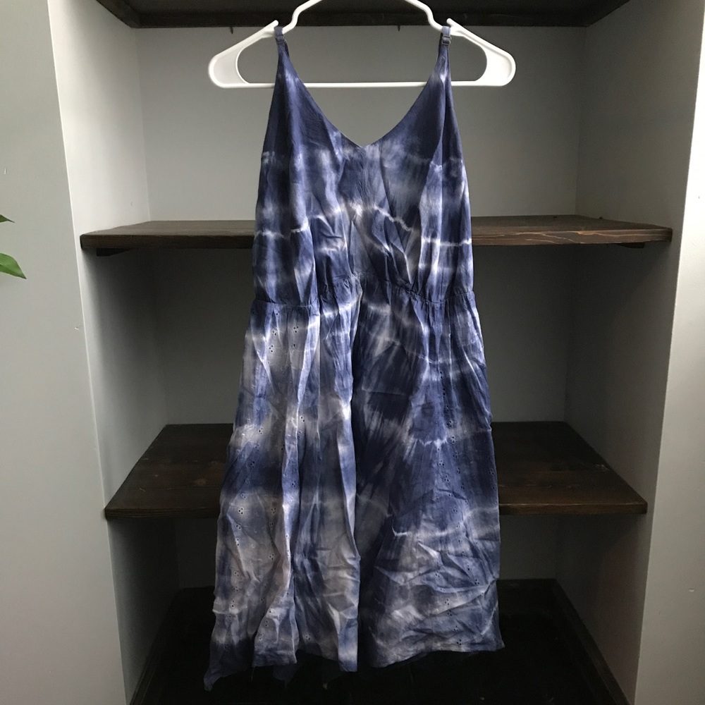Blue Tie Dye Dress | Large